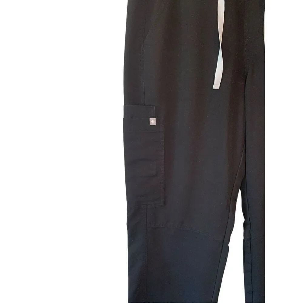 FIGS Scrub Pants Men's Technical Collection Double Pocket T2001 Black M Scrub